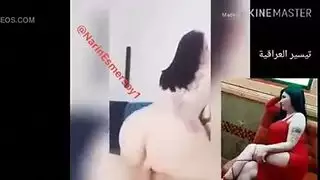 راقص عراقية محجب تعري صدرها