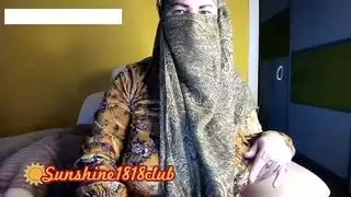 جبهة تحرير مورو الإسلامية التركية في الحجاب مسلم مع كاميرا ويب كبيرة الثدي تسجيل نوفمبر