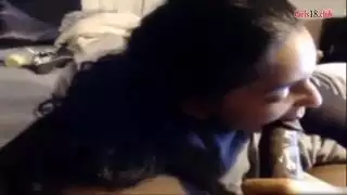 عربي شاب نحيف يختنق على قضيب أسود سميك