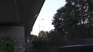 public terrace porn: rough doggystyle in the open