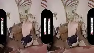 واقع افتراضي غامر: قضيب عميق داخل الشقراء سيسيليا
